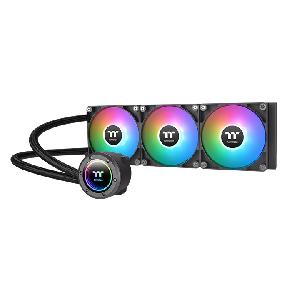  TH360  ARGB Sync, THERMALTAKE, Liquid AIO Cooler, Universal, 395mm, TDP 305W, 1500 RPM, 28.2db, 3+3+3-pin, ARGB, Black.