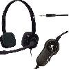  H151, Logitech, Headset,  for office or game, clear voice, in-line control, 1x3.5 mm jack, 1.8 m, Black.