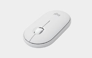  Pebble Mouse 2 M350s Silent, Logitech, Mouse, Bluetooth 4K dpi 3 Button, 1xAA-24 month 76g Tonal White.