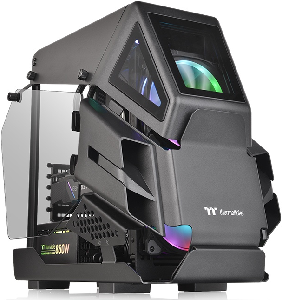  AH T200, THERMALTAKE, CASE, Black, m-ATX, N/A, AIO 280mm, air 150mm, GPU 320mm, 2 x 3.5", Type C, USB 3.0 x 2, Audio+mic, 2y