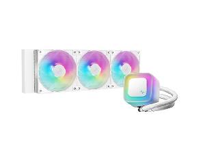  LE360 WH V2, DEEPCOOL, Liquid AIO Cooler, Universal, 402mm, TDP 300W, PWM 500~2100RPM, ≤31.6dB, 4+4+3-pin, ARGB, White.