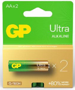  GPPCA15AU719, GP, Battery, AAx2, 1.5V, Ultra Alkaline.