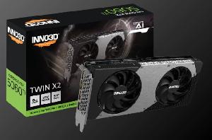  GEFORCE RTX 5060 Ti, INNO3D, Ggraphics Card, TWIN X2 8GB 128BIT GDDR7, PCIE5 DP*3/HDMI.
