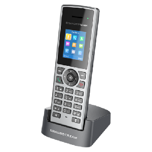  GRANDSTREAM, DP722 Grandstream, Wireless DECT Phone, 5 Phones per BS, Colour Display, With cgarger and Power Supply.
