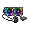 Floe Riing RGB 240 TT Premium Edition, ThermalTake Liquid Cooler, PWM, 12 V/ 5V, 3600 R.P.M, LGA 2066/2011-3/2011/1700/1200/1