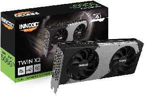  GEFORCE RTX 5060 Ti 16GB, INNO3D, Ggraphics Card, TWIN X2 GDDR7 , 3x DisplayPort 2.1b, 1x HDMI 2.1b.