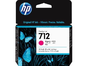  712, HP, Ink Cartridge, 29ml Magenta.