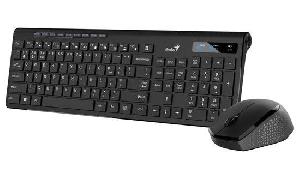 SlimStar 8230, Genius Black Wireless BT keyboard and mouse combo-Dual mode with Bluetooth and 2.4Ghz 