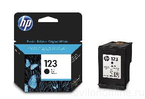  123, HP, Cartridge, Black  Ink Cartridge, F6V17AE.
