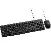 MK003,MU007 UGREEN Wired Keyboard and Mouse Combo, Georgian QWERTY, USB, 1.5m, Black (15097)