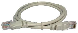 KD-PAUT3100, Kingda cat 5e U/Utp Patch Cable (RJ45),24AWG,CCA,1m,grey