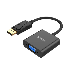  Y-5118E, UNITEK, Adapter, 0.2m Display Port Male to VGA Female Adapter.
