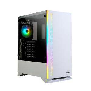 Zalman Computer case S5 WHITE S5, MidT, 2*USB2.0,1*USB3.0, 1*120,1*120 RGB,tempered glass (side panel), without PSU, white