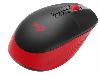  M190, Logitech, Mouse, USB Wireless 1000 dpi 3 Button, 1xAA-18 month 89,9g Red/Black.