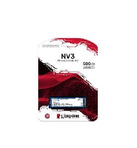 SNV3S/4000G Kingston SSD 4000G NV3 M.2 2280 PCIe 4.0 NVMe SSD  Up to 6,000MB/s read, 5,000MB/s write