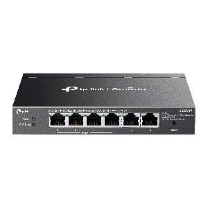 Omada ES206GP, TPLINK, Switch, 6-Port Gigabit Easy Managed Switch with 4-Port PoE+.