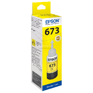  673 - C13T67344A, EPSON, Ink, Yellow ink bottle 70ml.