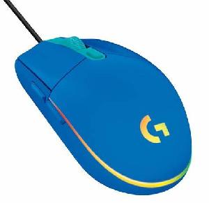  G203, Logitech, Mouse, USB (1ms) 2.1m, 8000dpi, 6 Button, 85g, Blue.