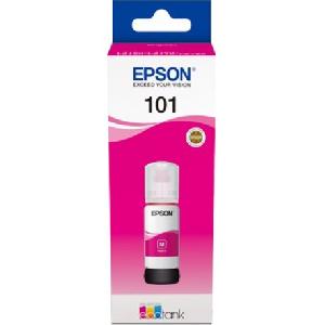  101 - C13T03V34A, EPSON, Ink, Magenta Ink Bottle 70ml, 6,000 pages.