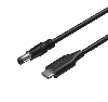  C14116BK-1.8M, UNITEK, Cable, 1.8M, 65W USB-C to DC5.5*2.5mm Charging for Toshiba Laptops.