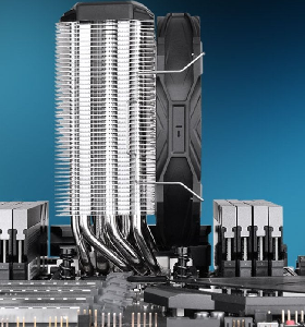 TOUGHAIR TRX40 Edition, ThermalTake, Air cooler, PWM 500~2000rpm/black, 140x78x160 mm, TDP 280 W, For AMD, CL-P095-PL14BL-A