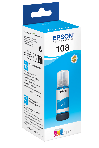 108 - C13T09C24A, EPSON, Cyan Ink Bottle 70ml