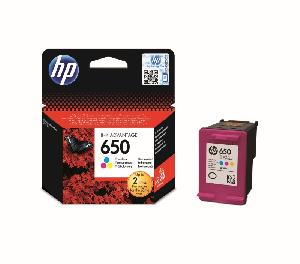  650, HP, Ink Cartridge, Tri-Color.